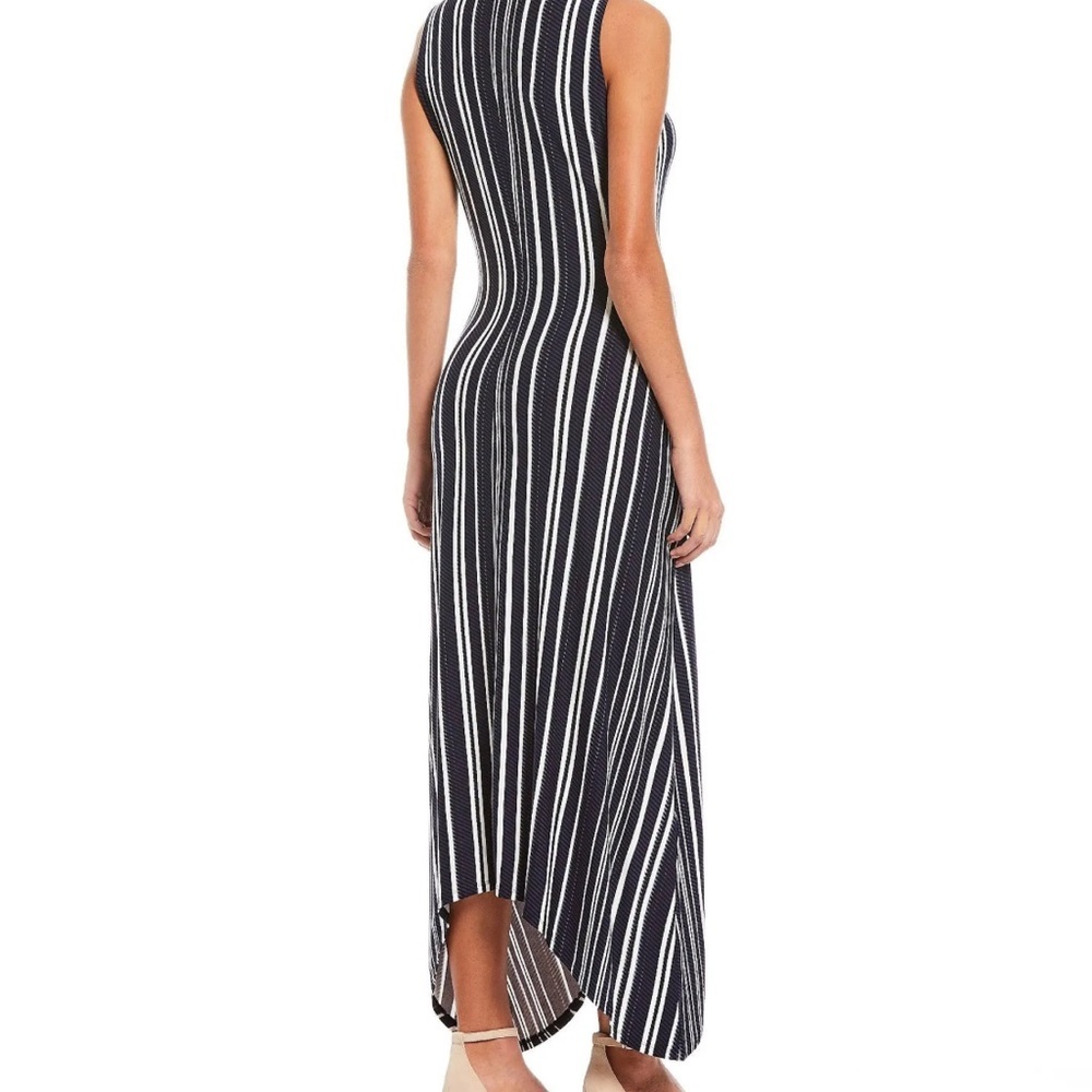 Tommy Bahama Anoche Sleeveless Stripe Shift HI-LOW Maxi Dress Sz M - Picture 14 of 14